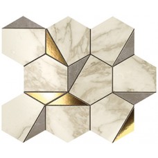 Мозаика 9EHG Marvel Gold Hex Gris-Calacatta 25,1x29 